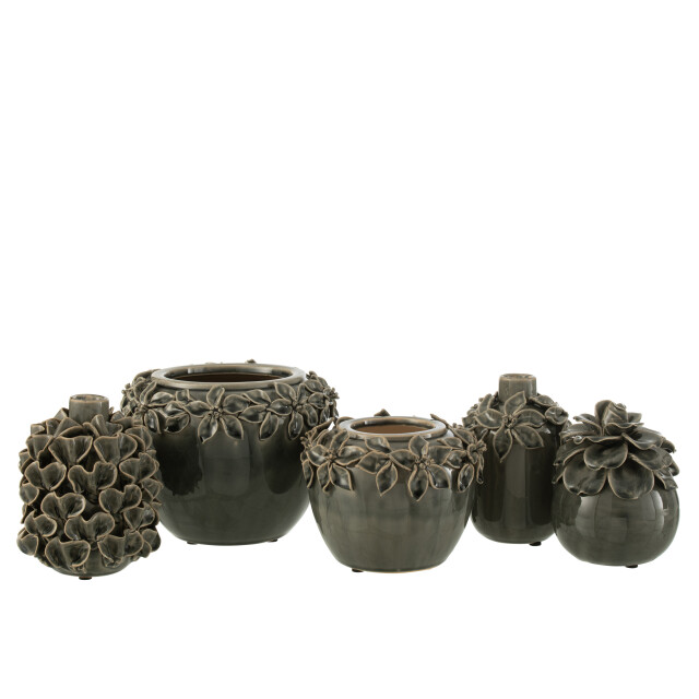 J-Line bloempot bloem keramiek large 21.5x21.5x16.5cm 3007461 large