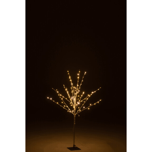 J-Line kale boom+led metaal zilver medium 56x56x100cm 3000863 large