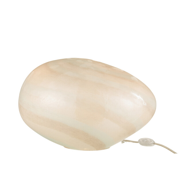 J-Line lamp parel ovaal glas 40x30x24cm 3001166 large