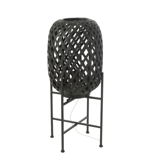 J-Line standing lamp bamboo black 32x32x70cm 3000823 large