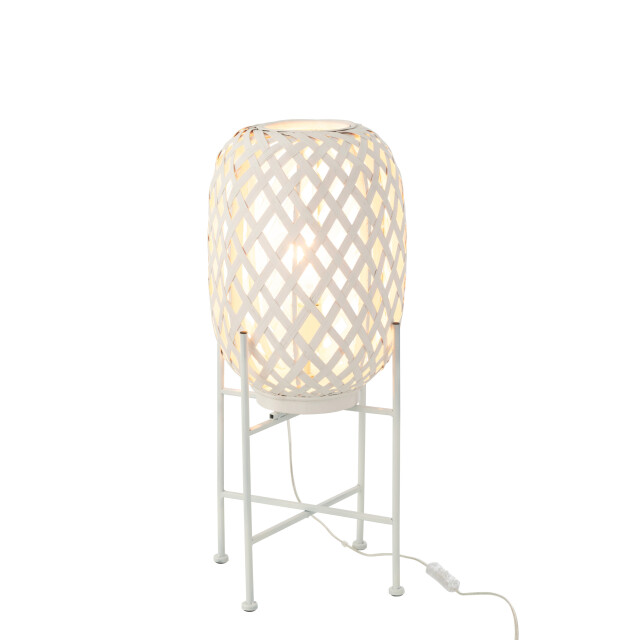 J-Line standing lamp bamboo white 26x26x63cm 3000820 large