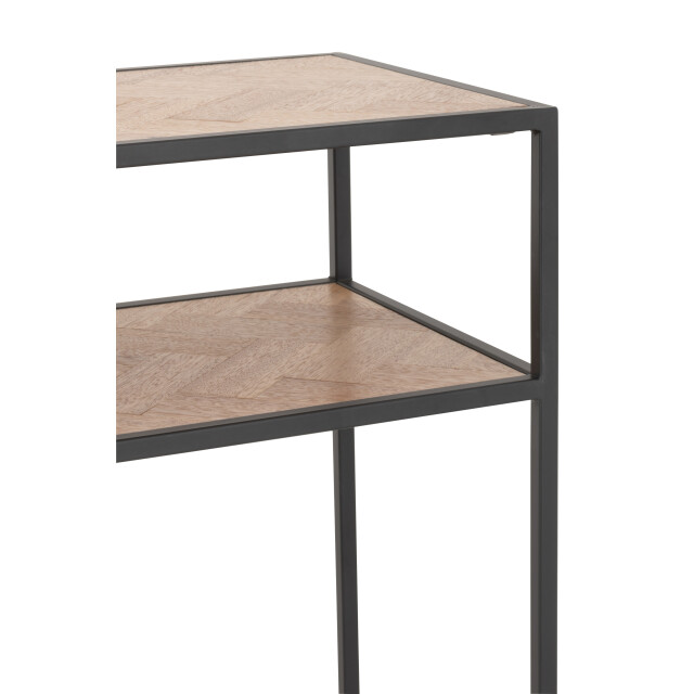 J-Line console zigzag hout/metaal naturel/ 100x35x84cm 3000762 large