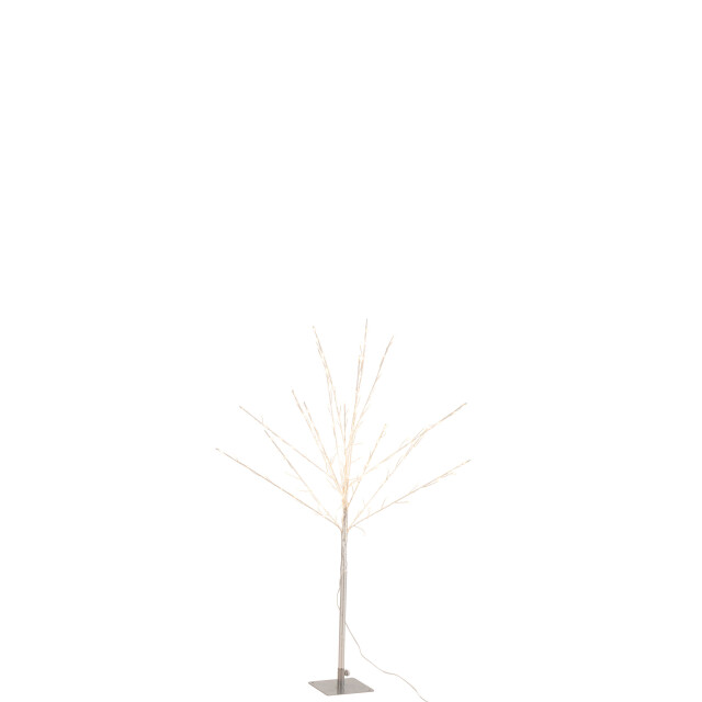 J-Line kale boom+led metaal zilver medium 56x56x100cm 3000863 large