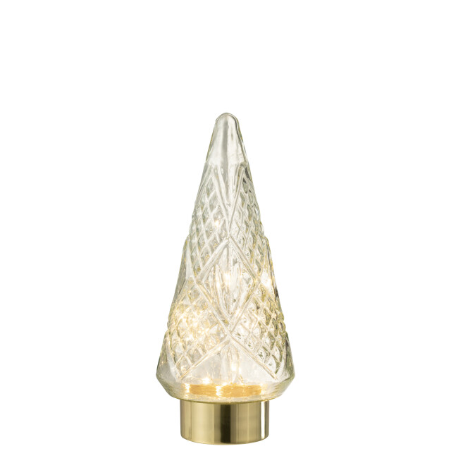 J-Line kerstboom led glas medium 15x15x35.5cm 3007055 large