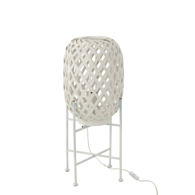 J-Line standing lamp bamboo white 26x26x63cm 3000820 large