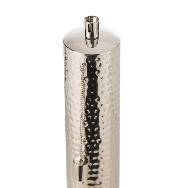 J-Line fakkel tiffany stainless steel zilver small 17x17x47cm 3014812 large