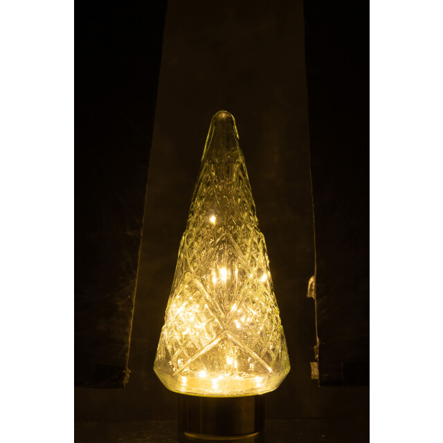J-Line kerstboom led glas medium 15x15x35.5cm 3007055 large