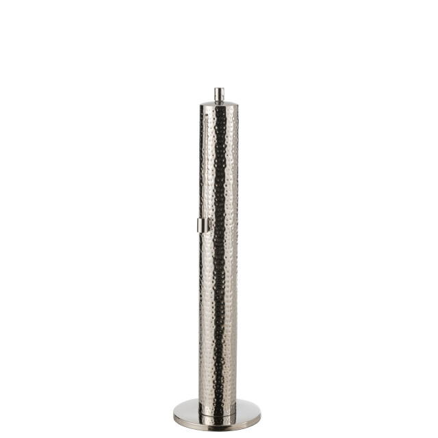 J-Line fakkel tiffany stainless steel zilver large 23.5x23.5x87cm 3014816 large