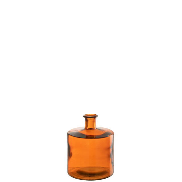 J-Line vaas wijd glas orange small 20.5x20.5x26cm 2997965 large