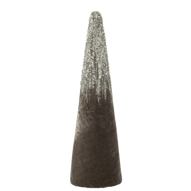 J-Line kegel velvet parels goud large 19x19x62cm 3007261 large