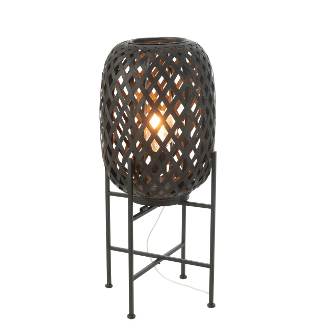 J-Line standing lamp bamboo black 32x32x70cm 3000823 large