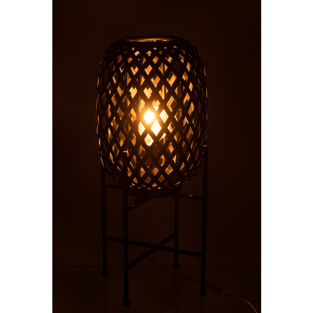J-Line standing lamp bamboo black 32x32x70cm 3000823 large
