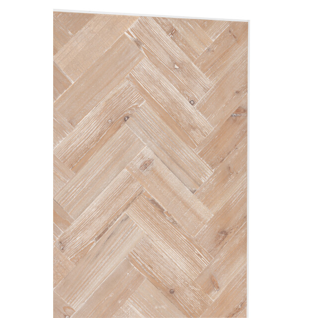 J-Line kast hoog 2 deuren zigzag hout/metaal naturel/ 95x42x186cm 3000760 large