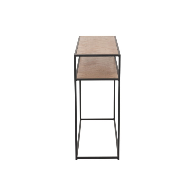 J-Line console zigzag hout/metaal naturel/ 100x35x84cm 3000762 large