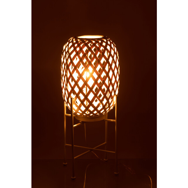 J-Line standing lamp bamboo white 26x26x63cm 3000820 large