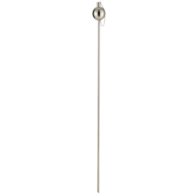J-Line tuinfakkel bol stainless steel zilver 10x10x150cm 3014801 large