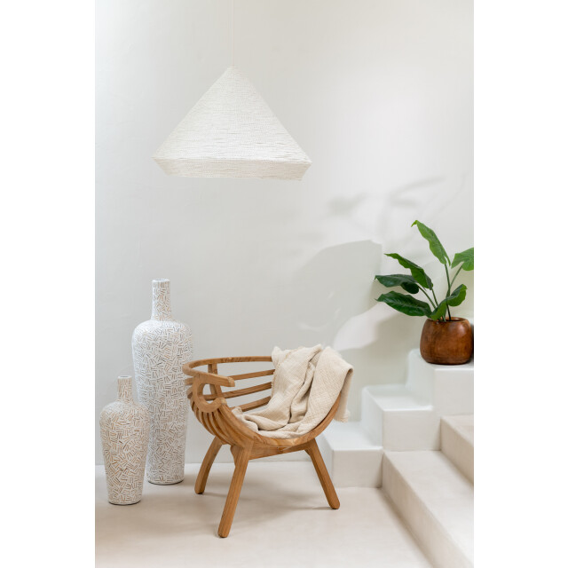 J-Line plaid franjes katoen mousseline licht 130x180x1cm 3065788 large