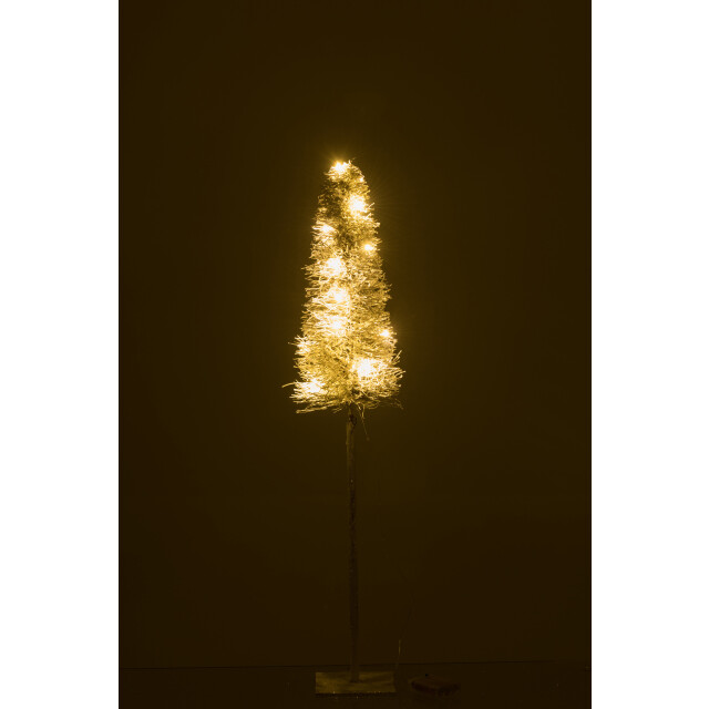 J-Line boom deco led/batterij takken white wash medium 15x15x79cm 3000360 large
