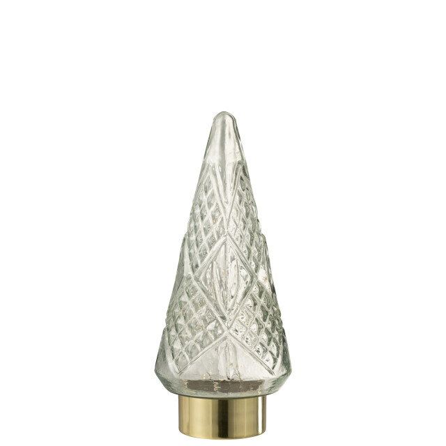 J-Line kerstboom led glas medium 15x15x35.5cm 3007055 large
