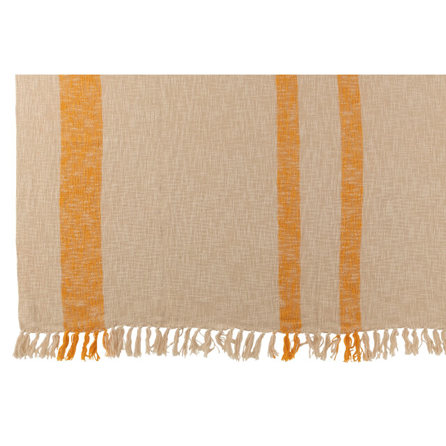J-Line plaid emma katoen oker 210x140x1cm 3066044 large