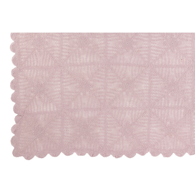 J-Line tafelkleed mia kant katoen violet 200x135x0.5cm 3014794 large