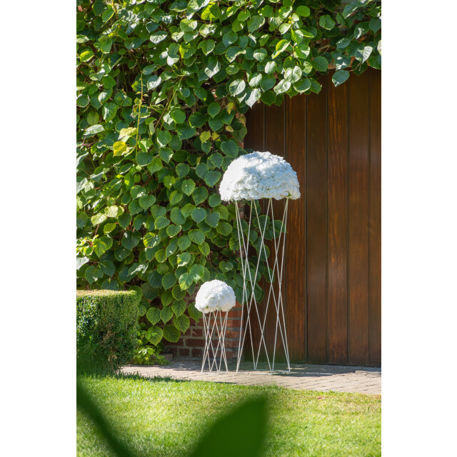J-Line bloembol half rozen plastiek medium 44x44x27.5cm 3014789 large