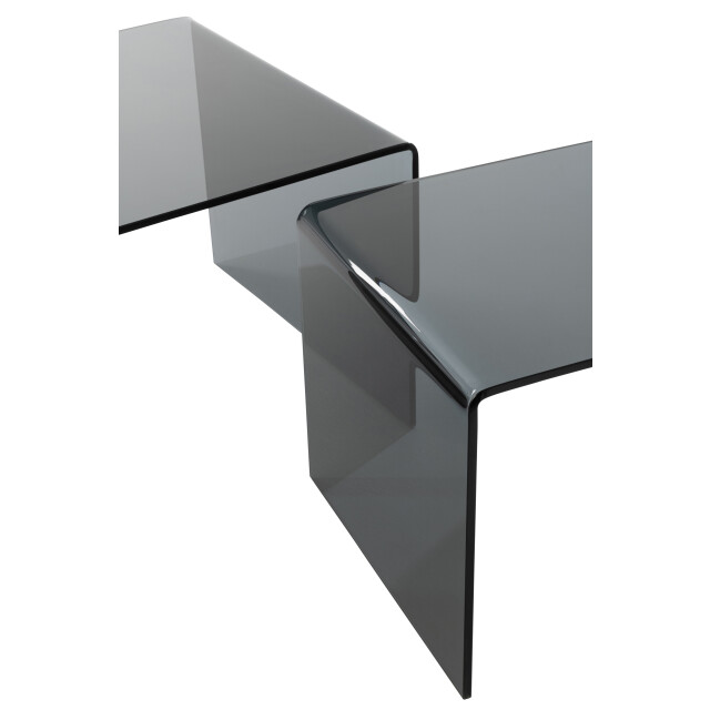 J-Line s/2 bijzettafel glas 65x65x46.5cm 3000790 large