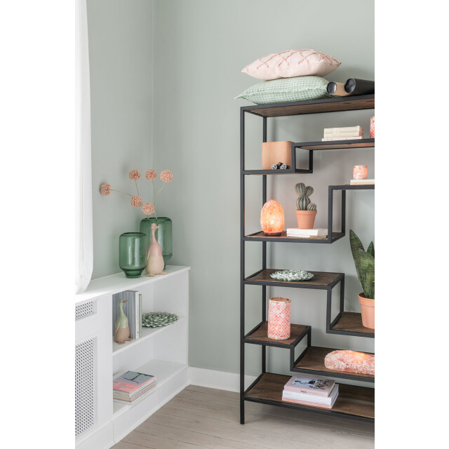 J-Line vaas nora op voet rond glas licht small 18x18x26.5cm 2998161 large