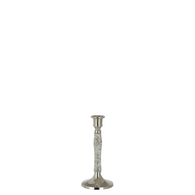 J-Line kandelaar diamant aluminium zilver small 10x10x22cm 3000984 large