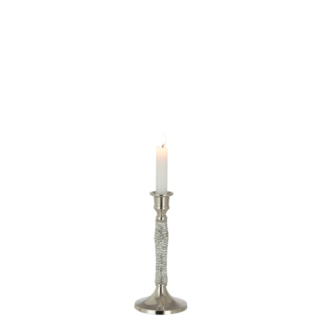 J-Line kandelaar diamant aluminium zilver small 10x10x22cm 3000984 large