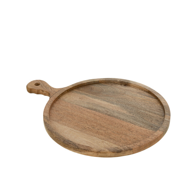 J-Line snijplank rond handvat mango hout 40x30x1cm 3005840 large