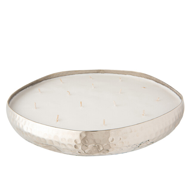 J-Line geurkaars m-chic metaal zilver x-large 36x36x5cm 3066083 large