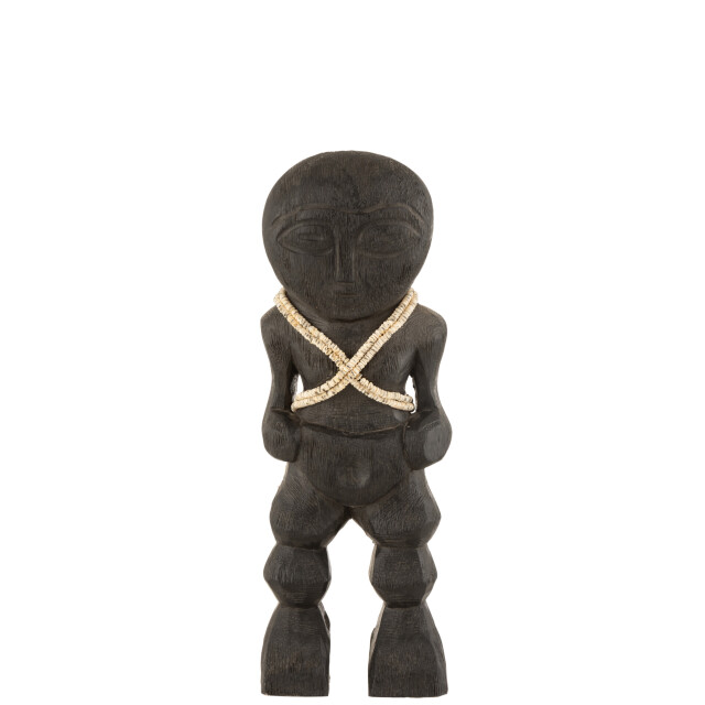 J-Line figuur takwimu mangohout small 14x8x41cm 3005831 large