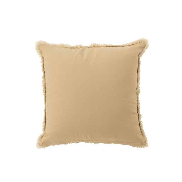 J-Line kussen cirkel ibiza katoen wit/beige 50x50x10cm 3000198 large