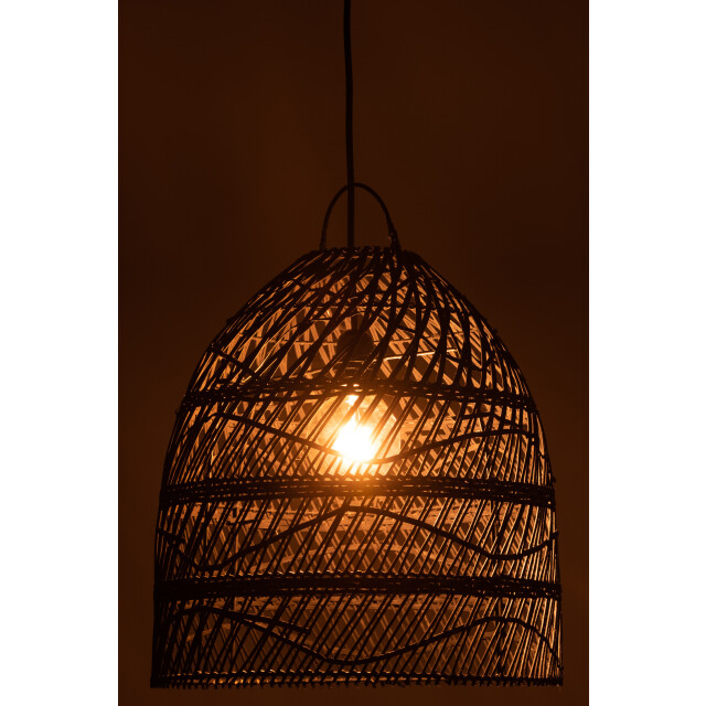 J-Line lampkap golven rotan 40x40x45cm 2999987 large
