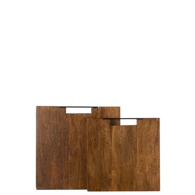 J-Line snijplank vierkant mango hout large 35x35x3cm 3005388 large