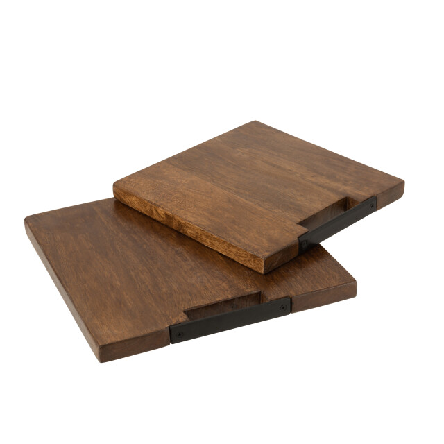 J-Line snijplank vierkant mango hout large 35x35x3cm 3005388 large