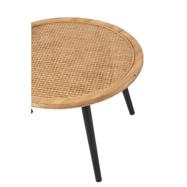J-Line set van twee bijzettafel bamboo naturel 67x67x56.5cm 3000930 large
