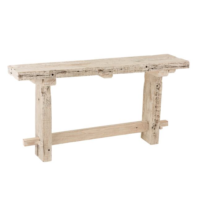 J-Line console brut gerecycleerd hout white wash 150x37x77cm 3000340 large