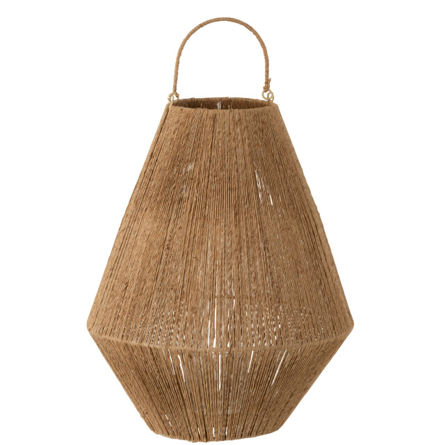J-Line lantaarn dantya jute 37.5x37.5x48cm 3000320 large
