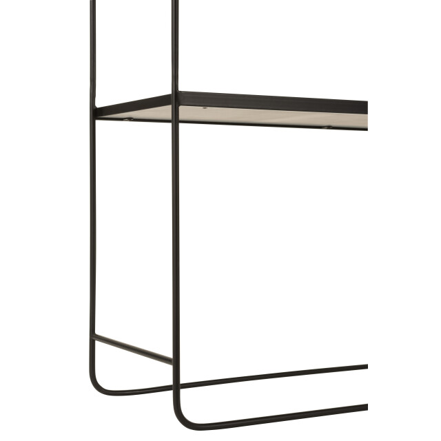J-Line console marmer 2 planken mdf/ijzer 90x30.5x80.5cm 2999995 large