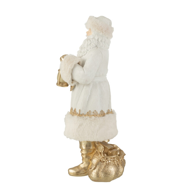 J-Line kerstman poly /goud 20.5x18.5x44.5cm 3006974 large