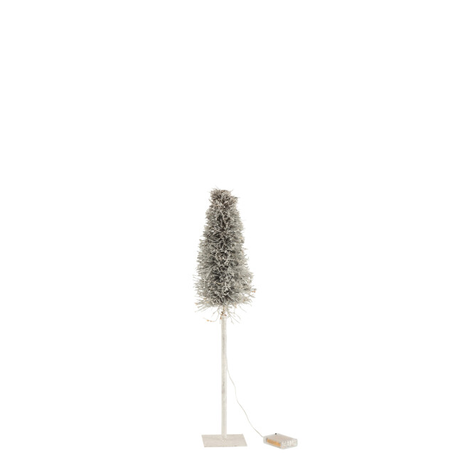 J-Line boom deco led/batterij takken white wash small 13x13x58cm 3000359 large