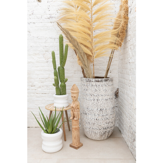 J-Line afrikaans figuur staand hout medium 14x14x88.5cm 3007934 large