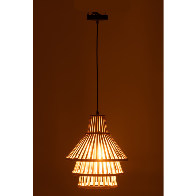J-Line hanglamp lagen bamboo medium 32.5x32.5x162cm 2999266 large