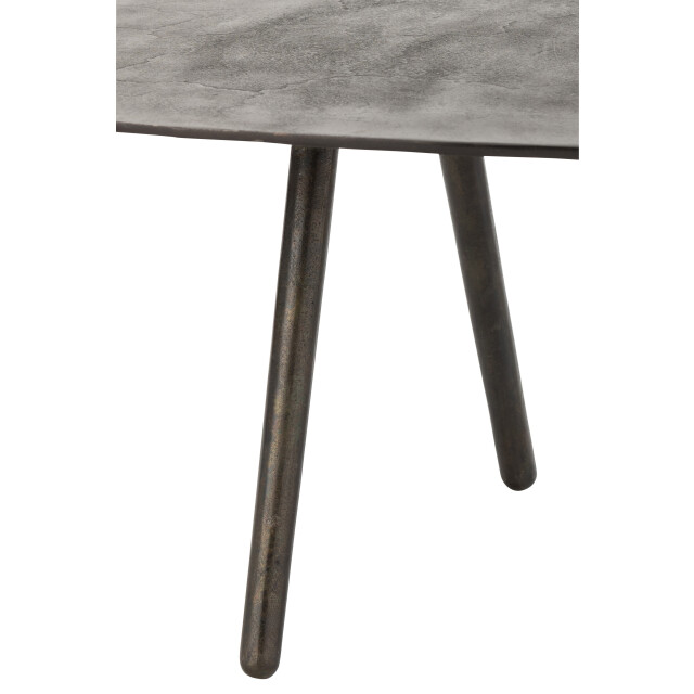 J-Line salontafel druppel aluminium/ijzer large 119x71.5x36cm 2999277 large