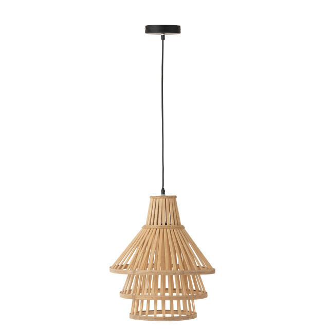 J-Line hanglamp lagen bamboo medium 32.5x32.5x162cm 2999266 large
