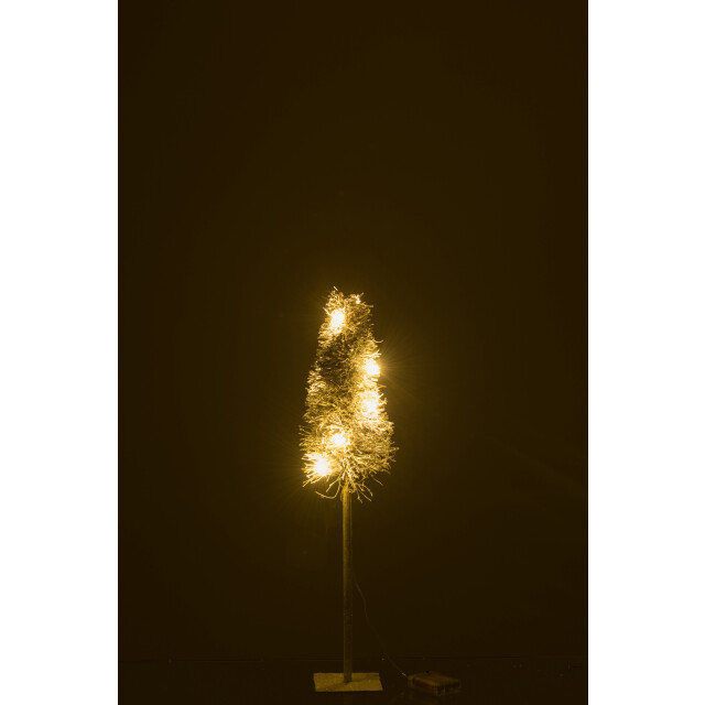 J-Line boom deco led/batterij takken white wash small 13x13x58cm 3000359 large