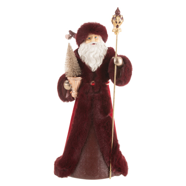 J-Line kerstman deco poly /groen 20x26x57.5cm 3005908 large