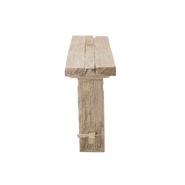 J-Line console brut gerecycleerd hout white wash 150x37x77cm 3000340 large